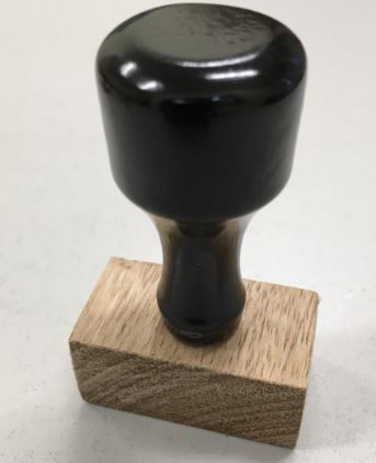Custom Wood Mount Rubber Stamp S22